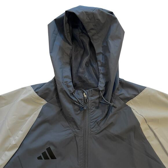 NWT $100 Adidas Tiro 23 Competition All-Weather Jacket Soccer Onix Grey Men's XL - Picture 6 of 14